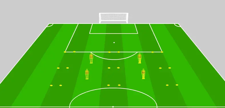 Muro pasando con un tercer hombre corriendo.