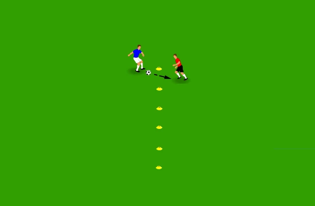 Football Fitness Drill - One-Touch Short Passing Warm-Up