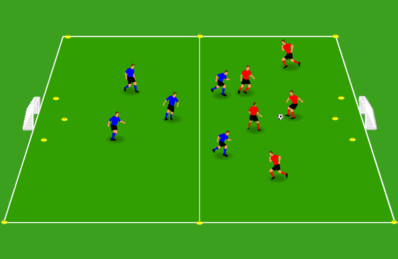 Divertido ejercicio de pases para fútbol: The Box
