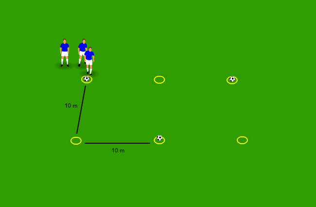 Football fitness drills with a ball - Ball control